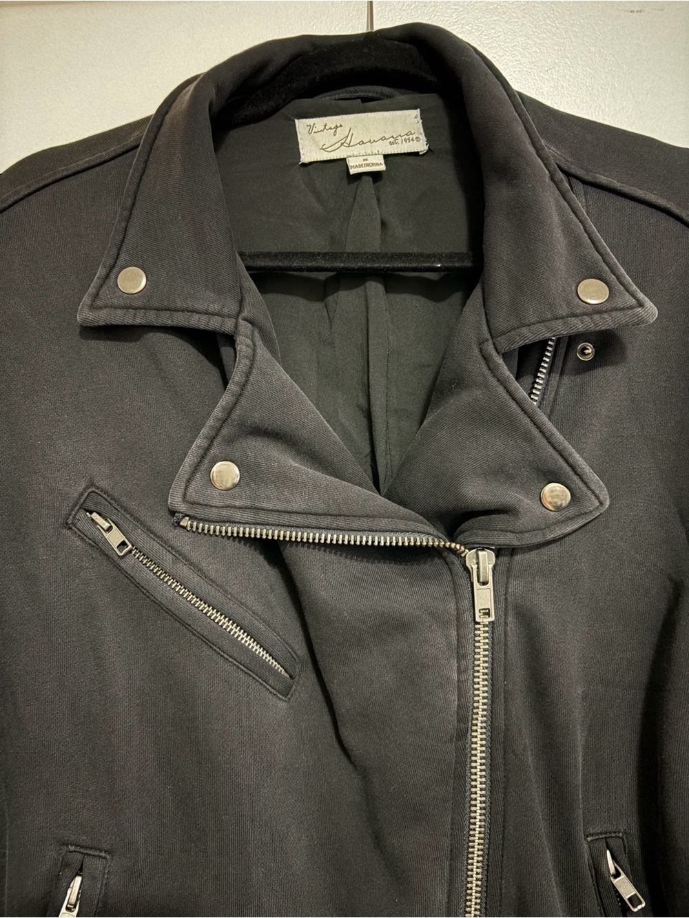 Vintage Havana Black Moto Jacket - Picture 5 of 13
